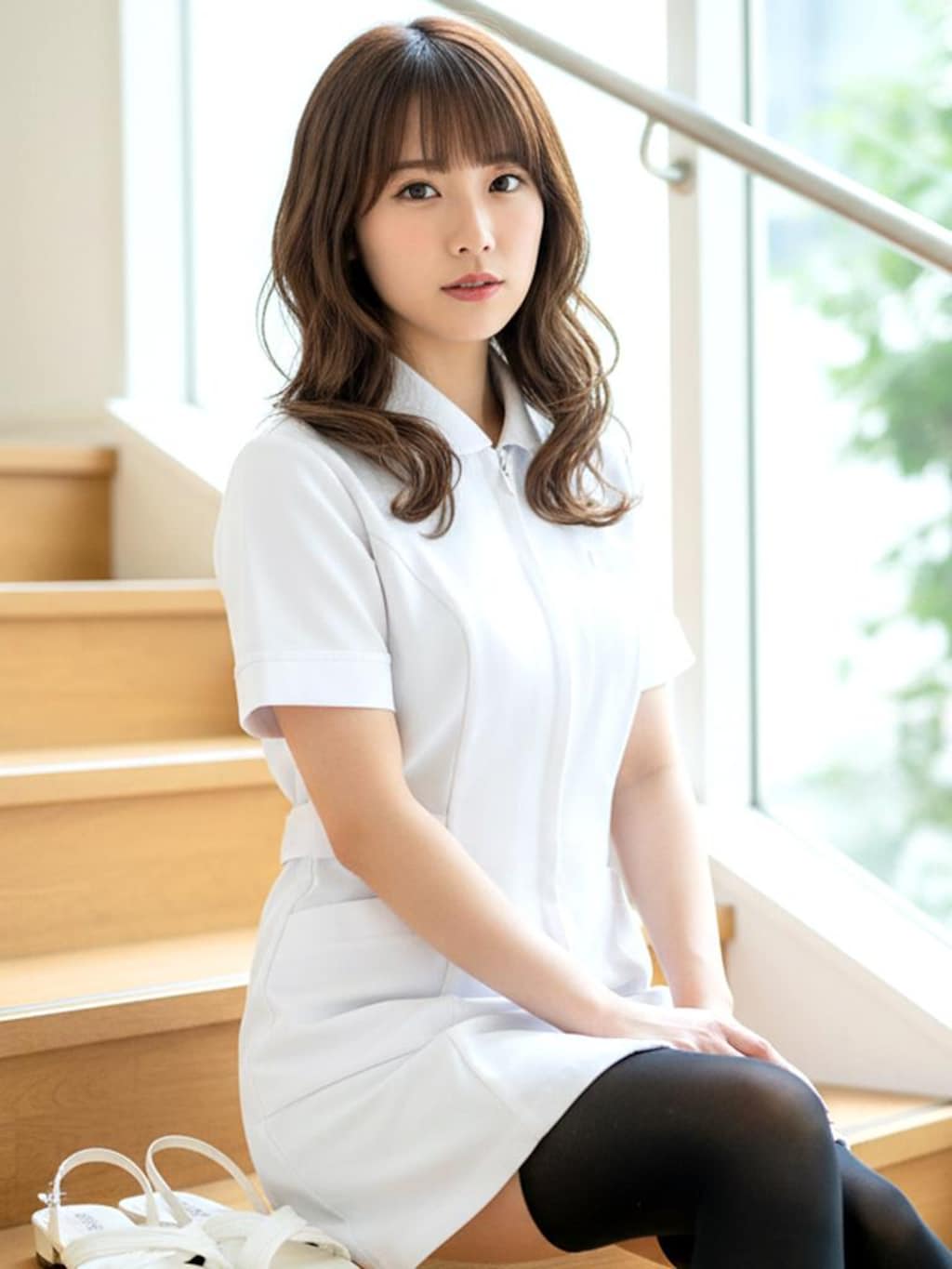 パンスト美脚ナースの昼休憩 part1