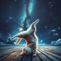 星空の下で踊る猫 5枚目
