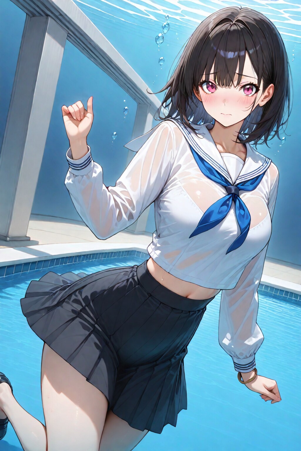 制服ＪＫ #86　Underwater　AURA