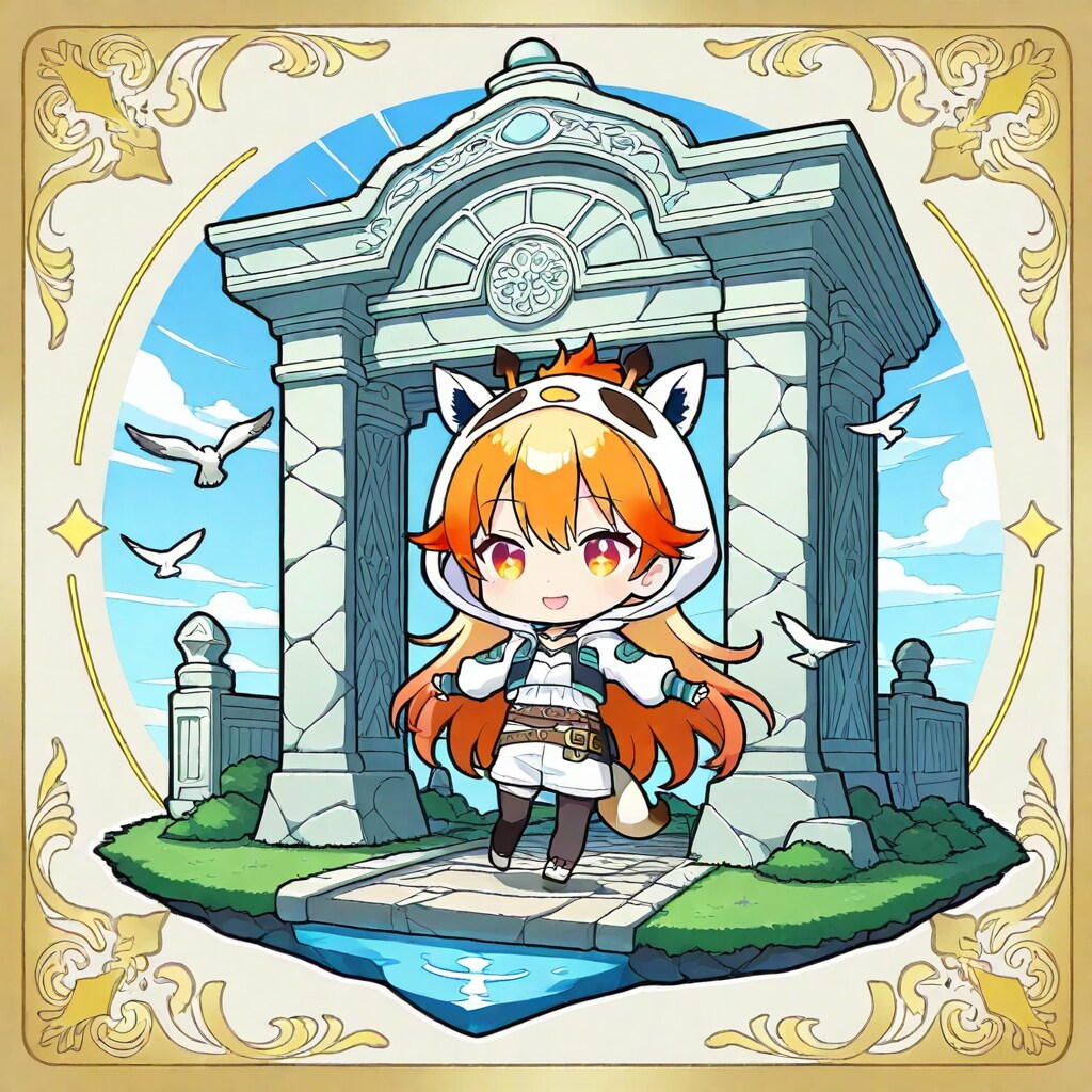 古代遺跡とアニマルフーディーちび子ちゃん