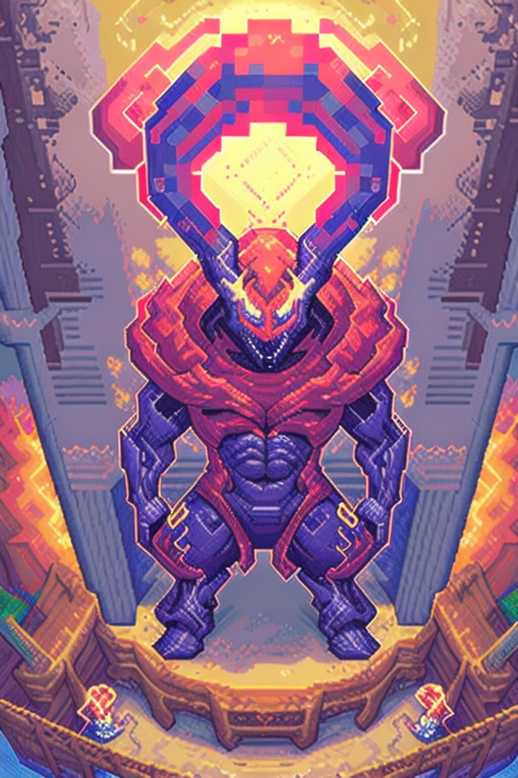 立ち尽くす魔人(ドット絵)