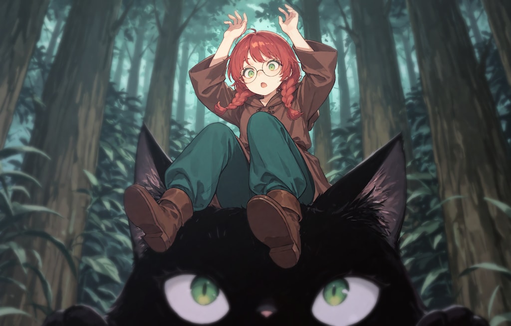 森を駆ける