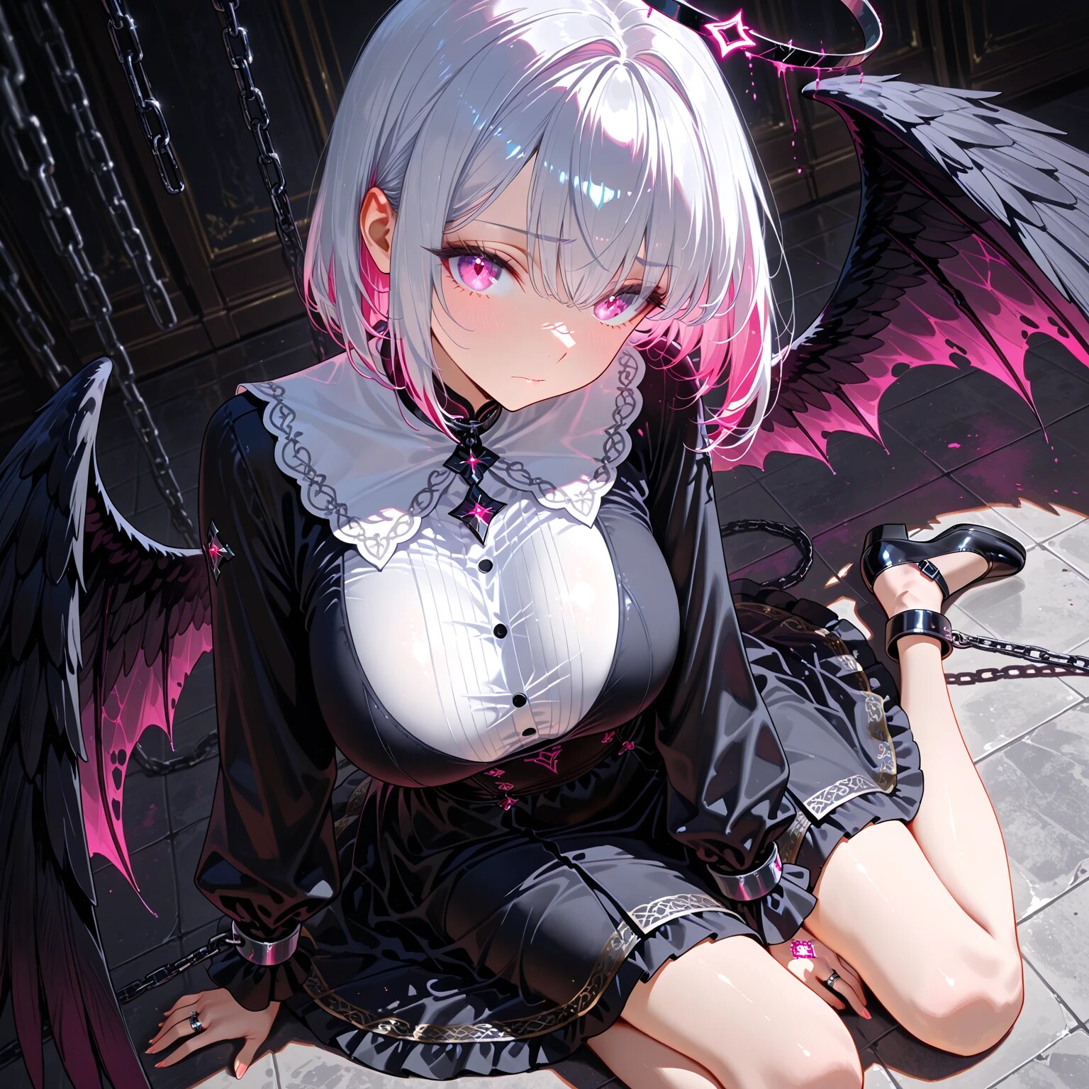 堕天使コレクション 巨乳 | の人気AIイラスト・グラビア