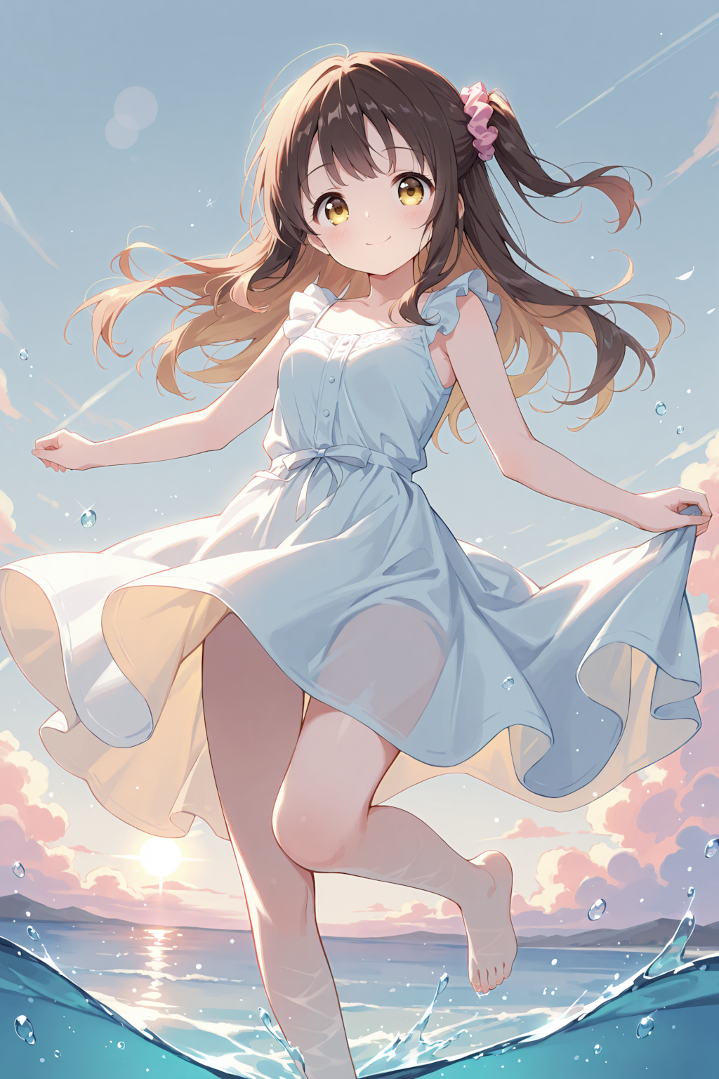 少女は海に立つ