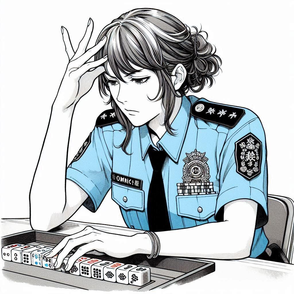 符計算する婦警さん