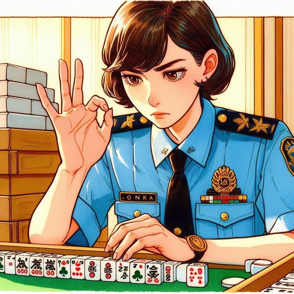 符計算する婦警さん