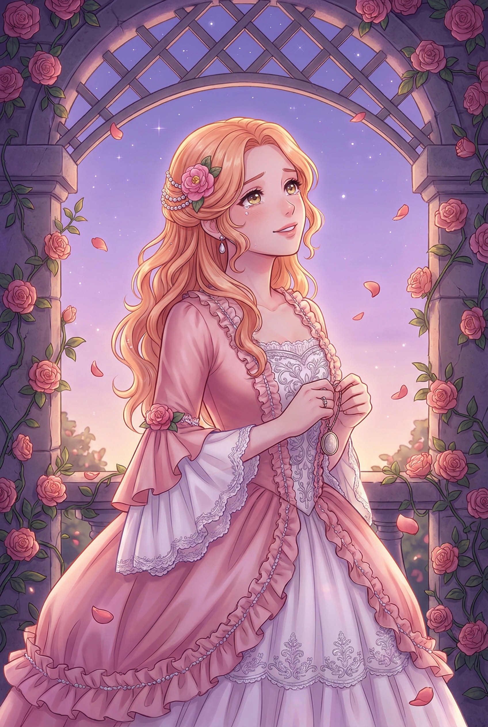 花の嘆息、宵闇に散る涙の姫 | の人気AIイラスト・グラビア