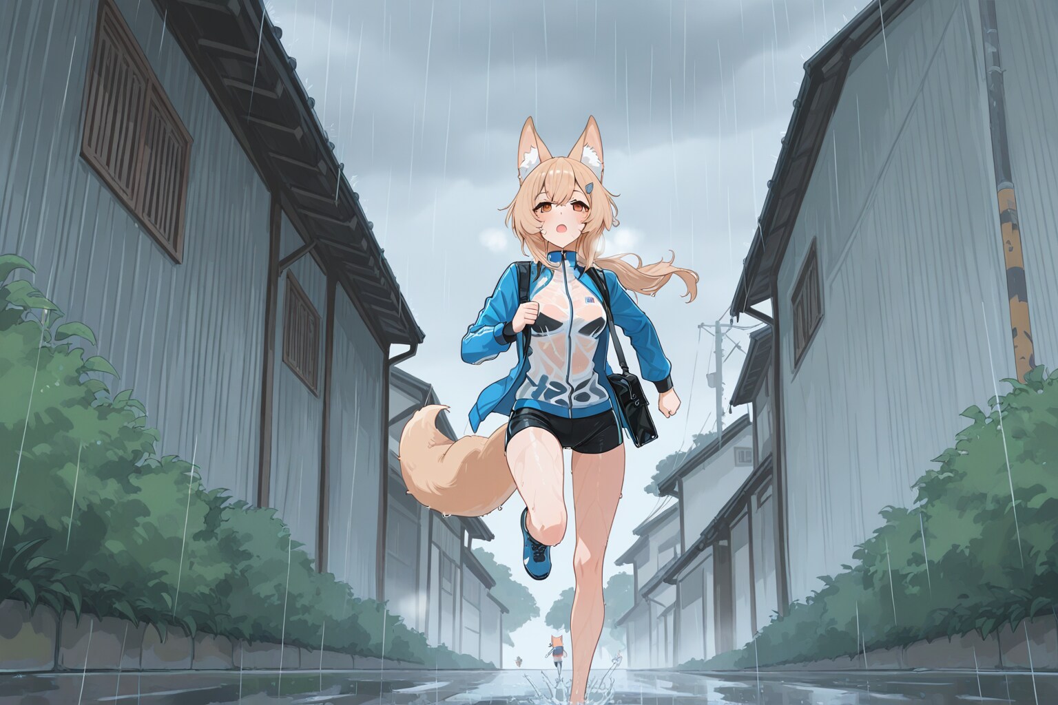 にわか雨ギツネ