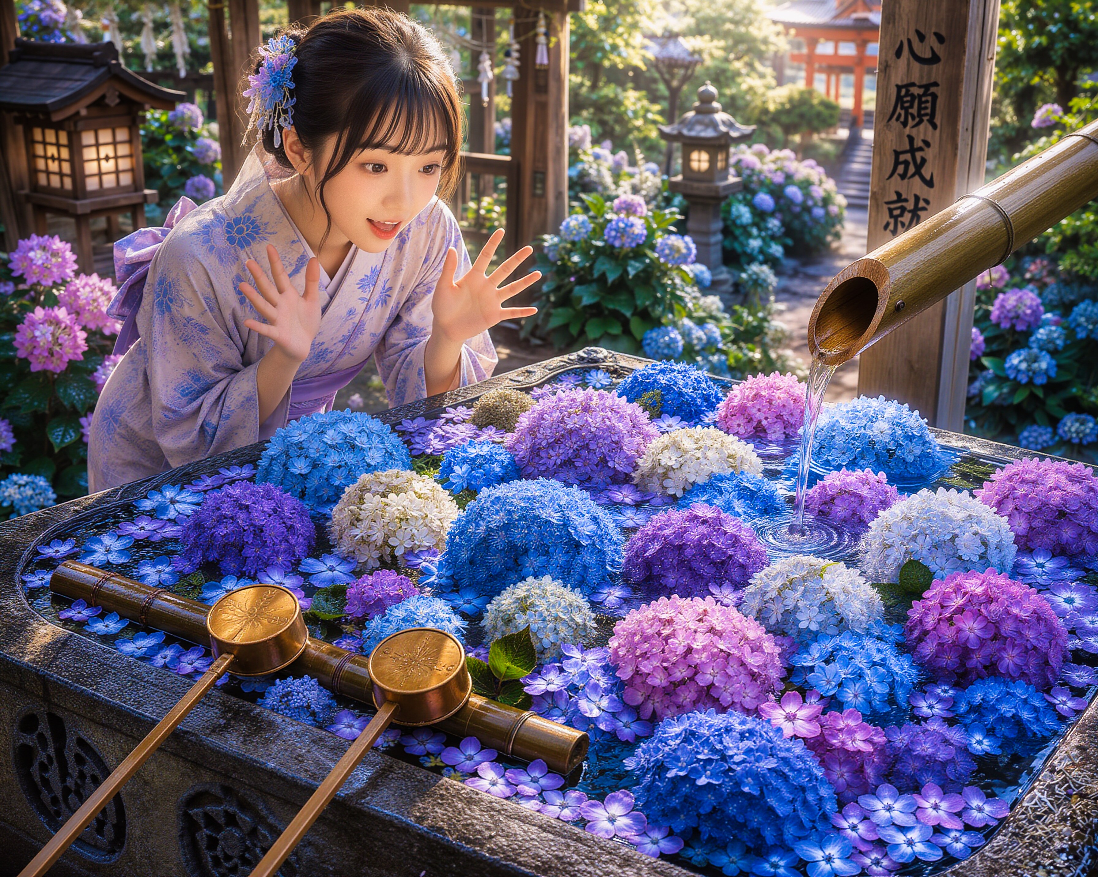 花手水