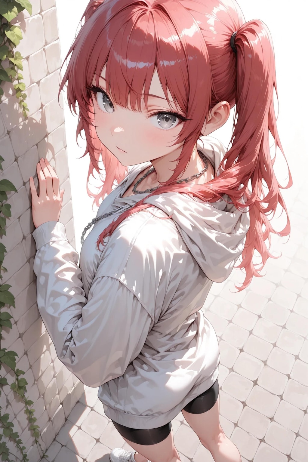 朱音 - 白い壁 - ヌードイラスト集