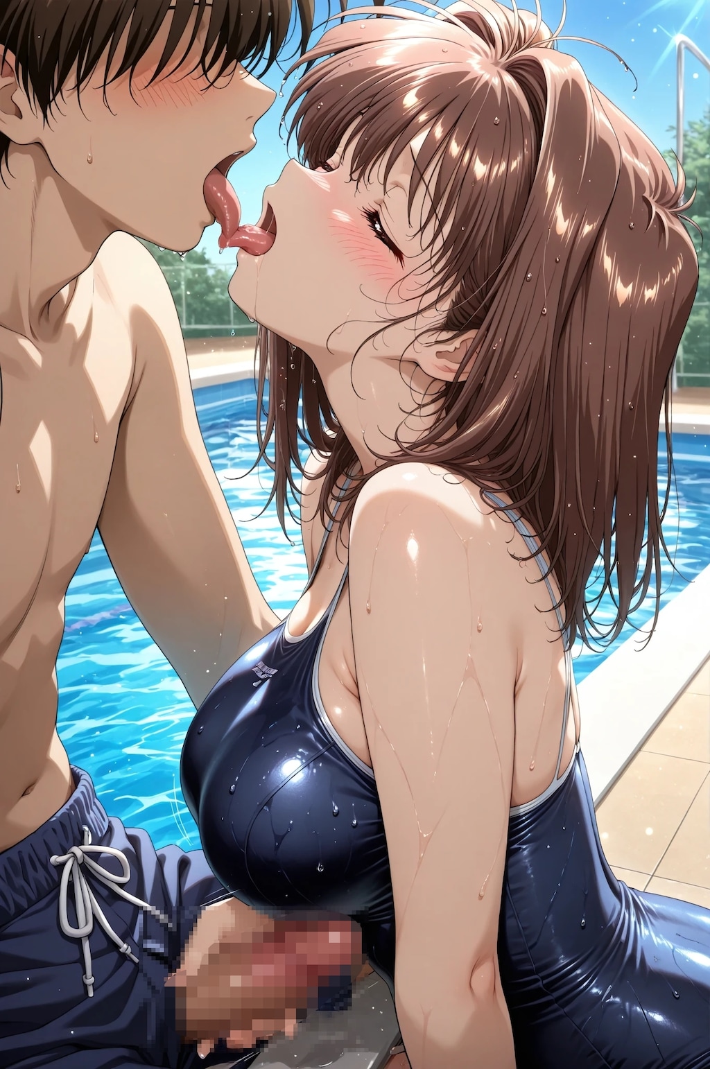 水着の河合理恵