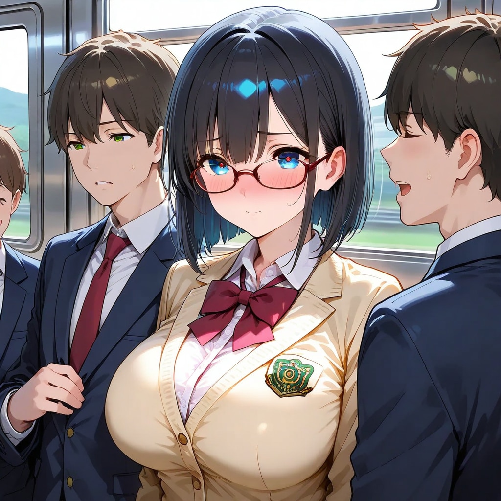 （どうしよう、男子に囲まれちゃった…。男子の匂いなんて嗅いだことなかったけど、何か身体が火照って…）