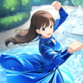 青ドレス美女　水園の踊り 4枚目