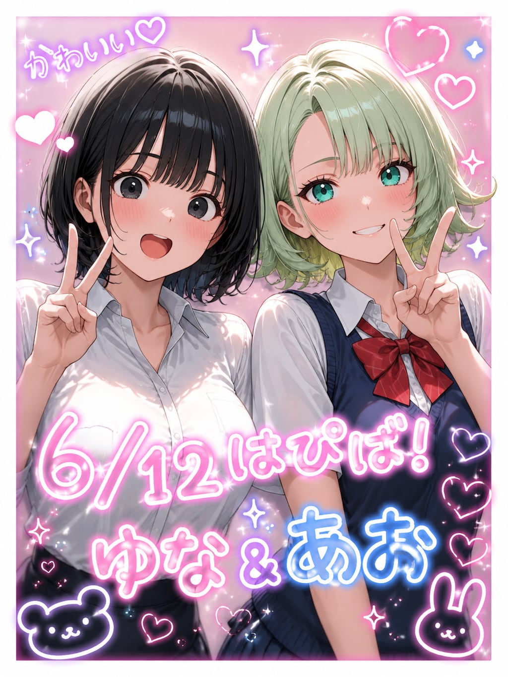 【6/12誕生日FA】幽凪由奈さん&うちの子碧ちゃん