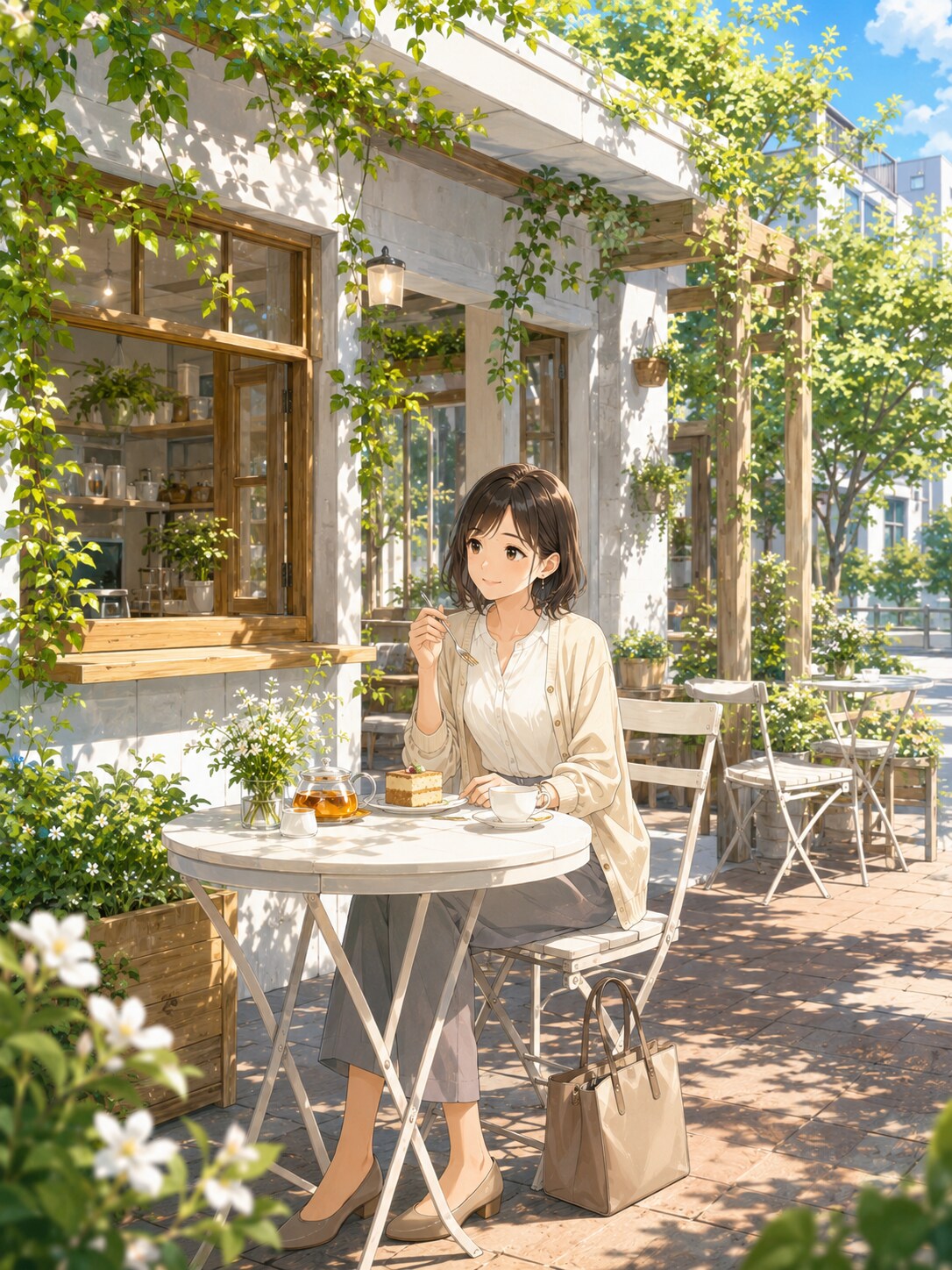 町角カフェの小さな休憩