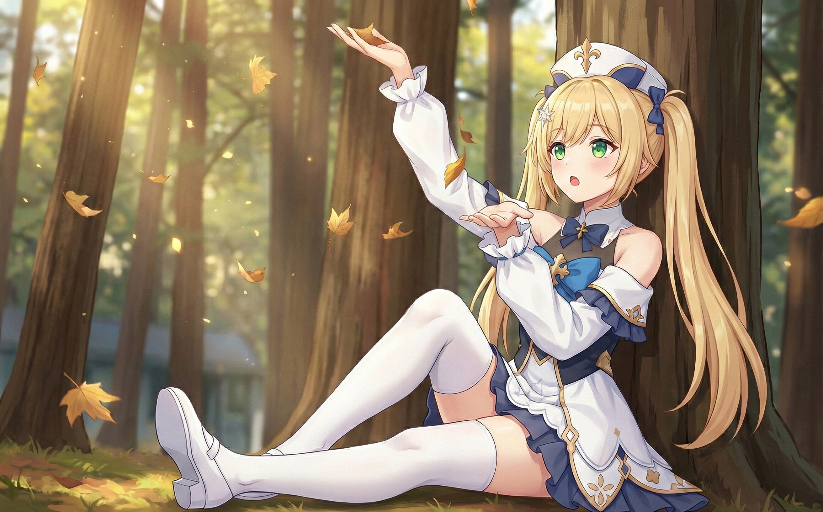 秋森に舞う白聖 | の人気AIイラスト・グラビア