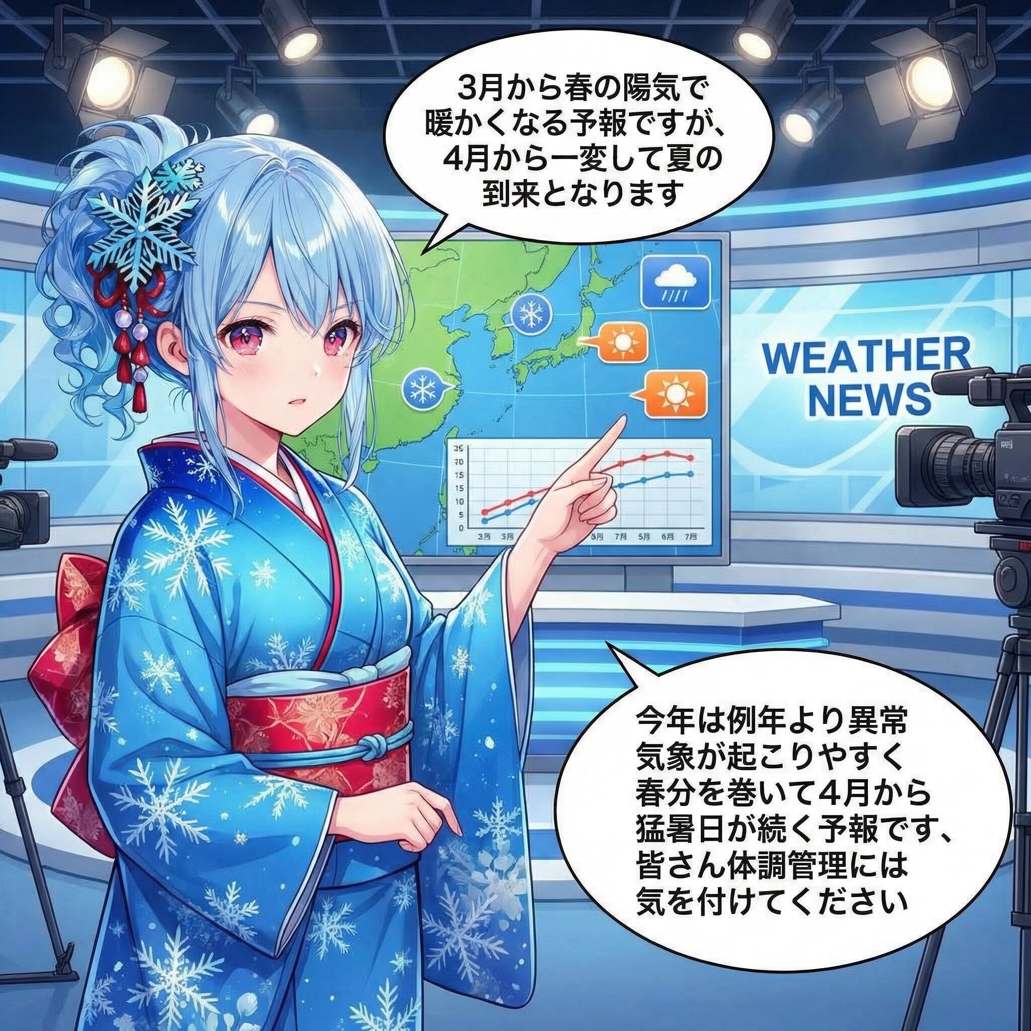 予報では巻きで春が終わります
