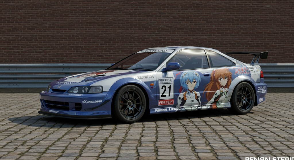 新世紀エヴァンゲリオン痛車インテグラレーシングカー