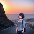 夕暮れの帰路 2枚目