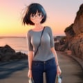 夕暮れの帰路 5枚目