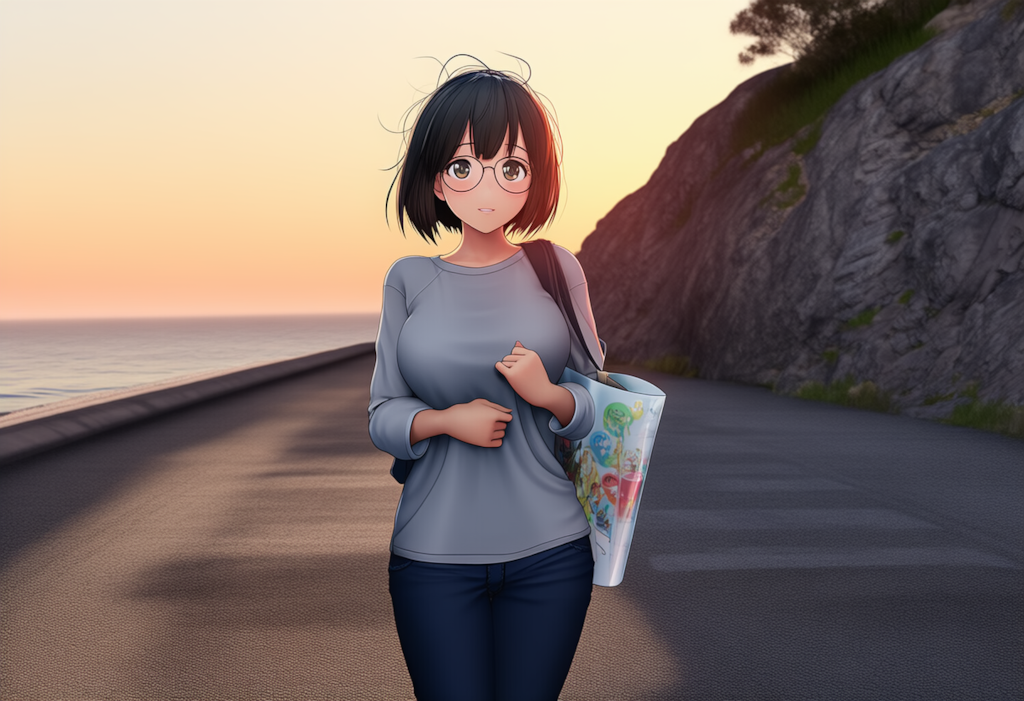夕暮れの帰路