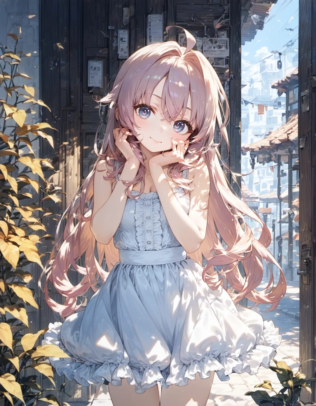 Sunbeams in the Quiet Alley | の人気AIイラスト・グラビア