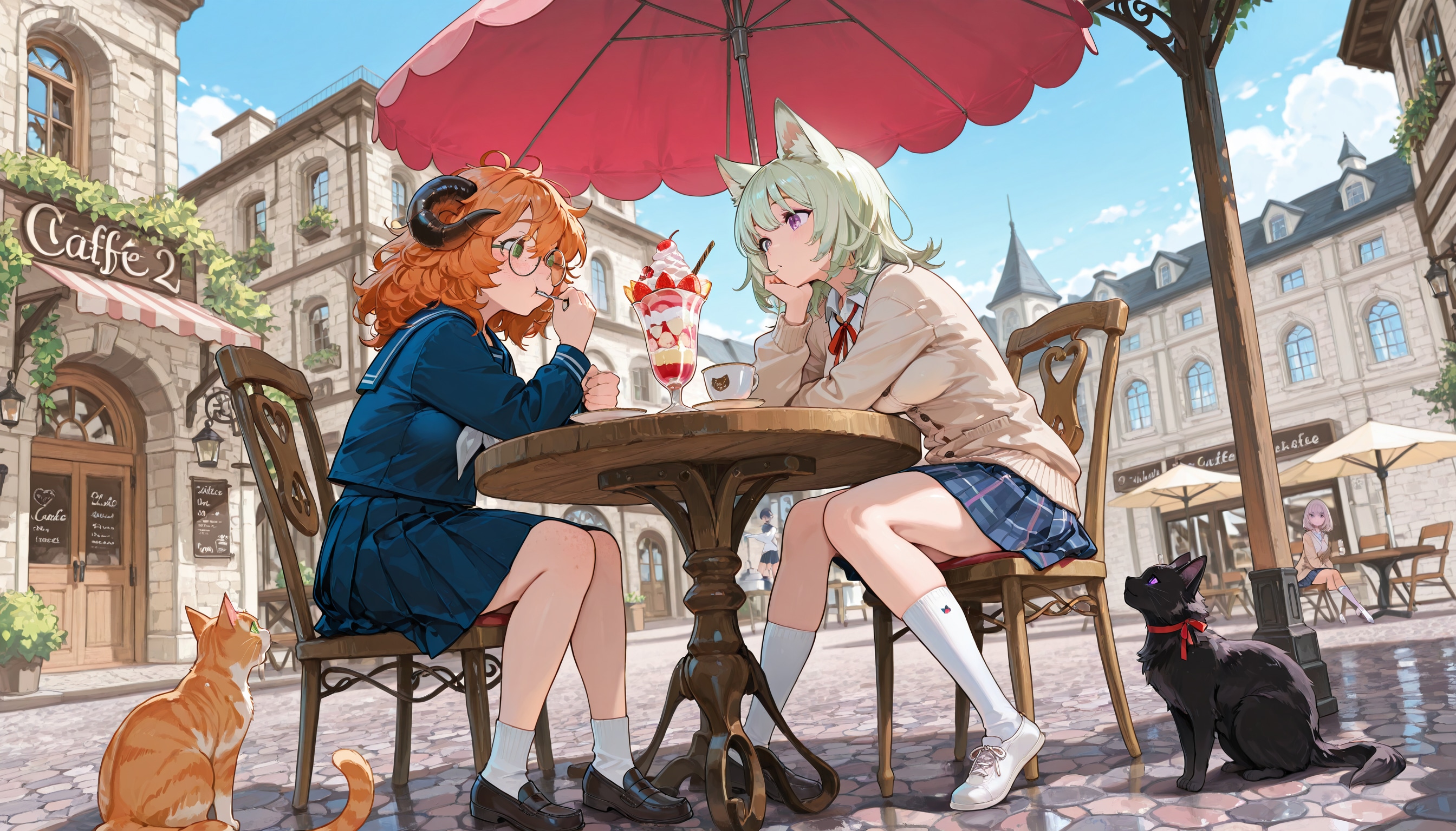うちの子ふたり | の人気AIイラスト・グラビア
