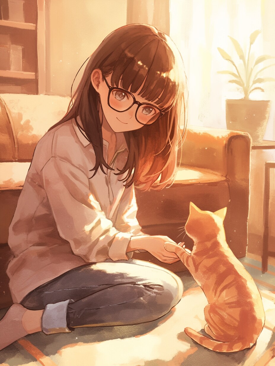 おもちゃで遊んでくれないけど、まいっか！ | の人気AIイラスト・グラビア