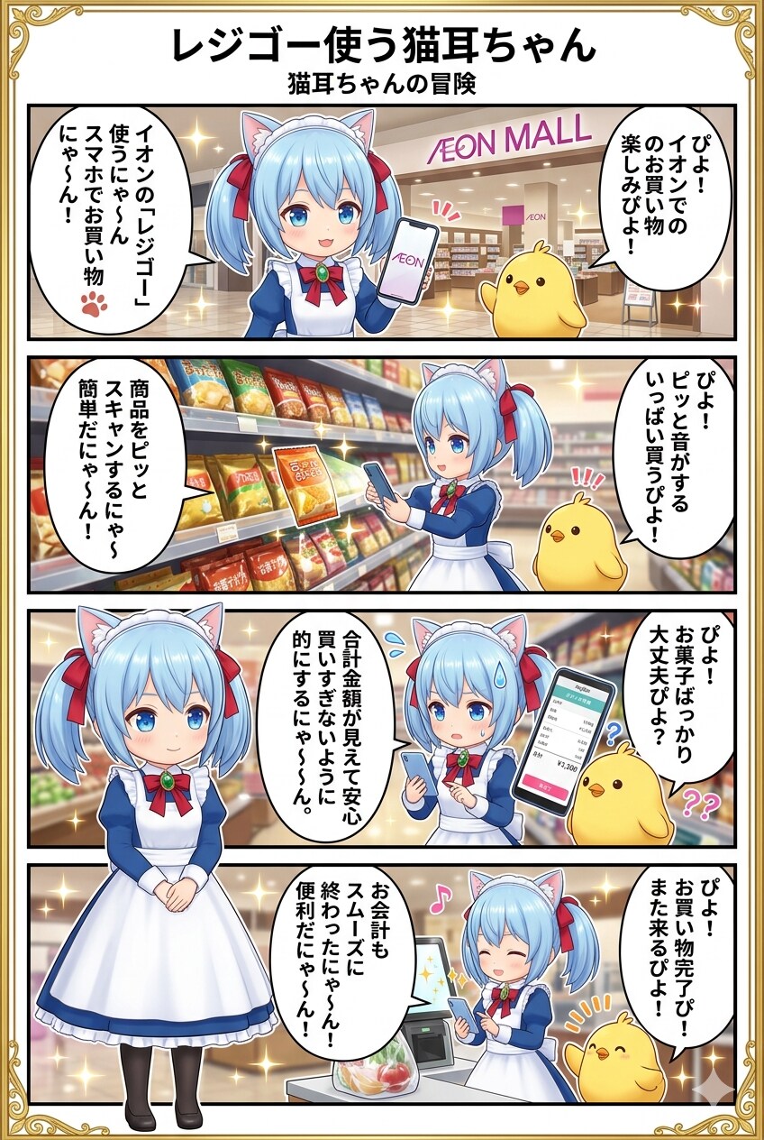 レジゴーを使う猫耳ちゃん