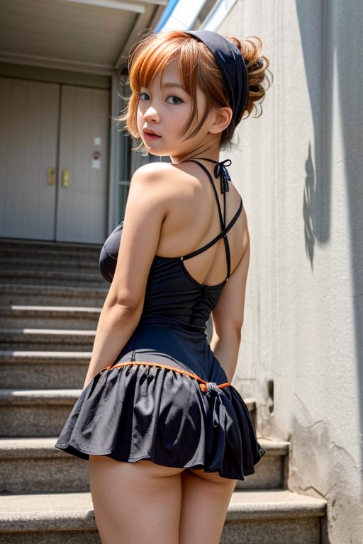 AIグラビア（階段）私服