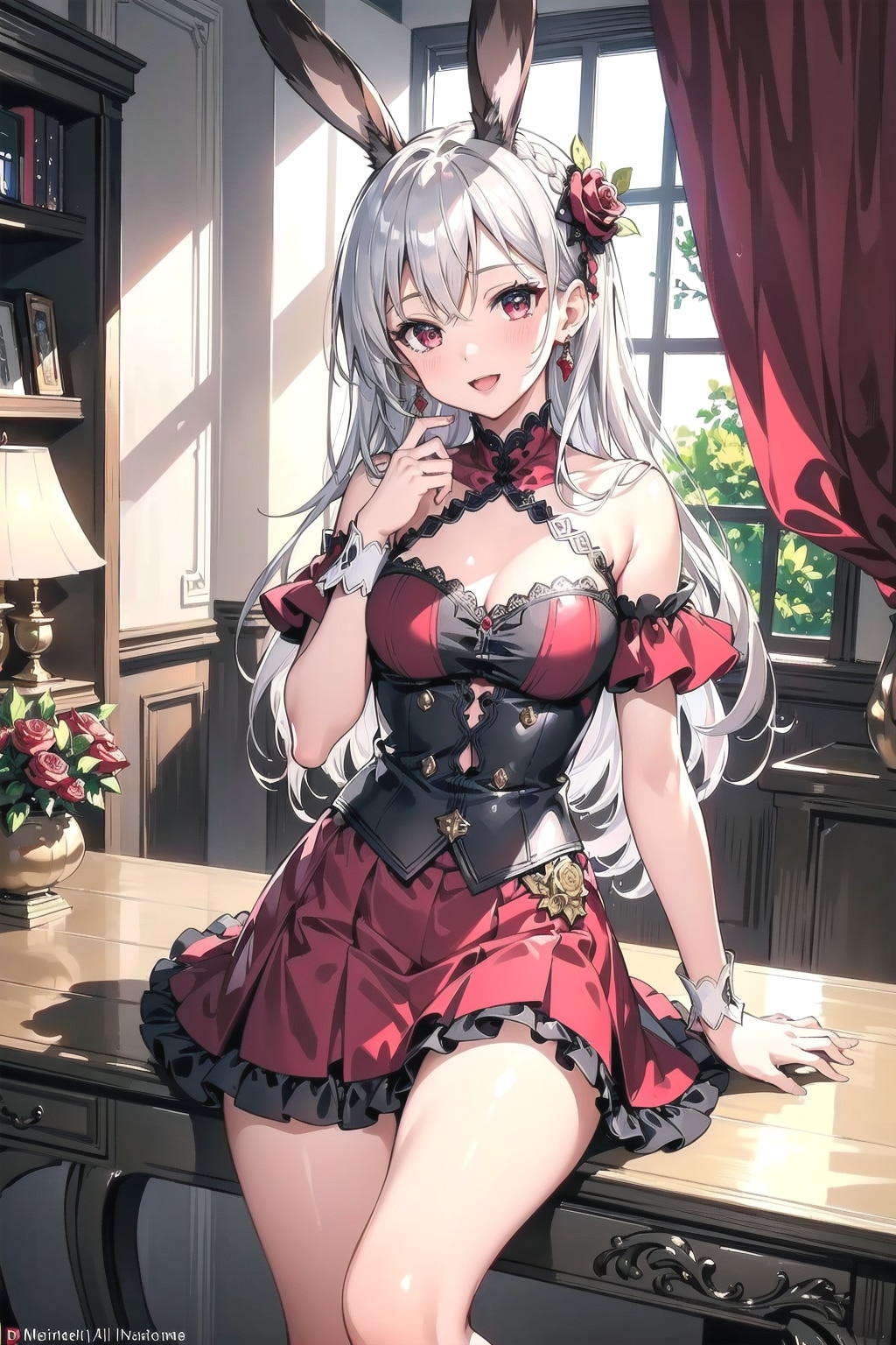 情熱の赤なのです🐰✨