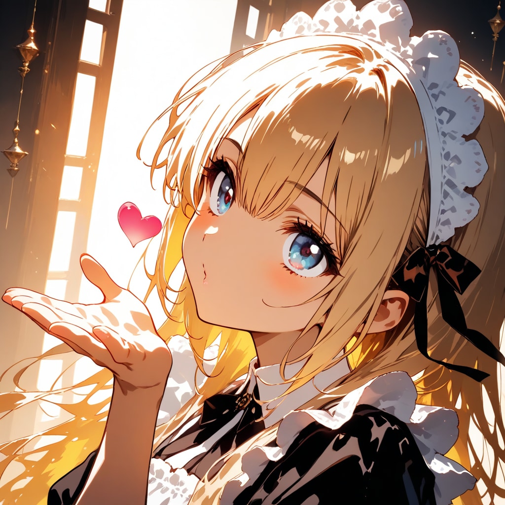 慣れない投げキッス | の人気AIイラスト・グラビア
