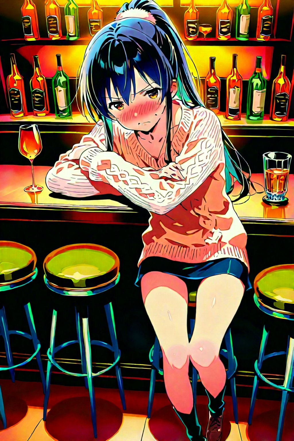 バーで愚痴ってる女子