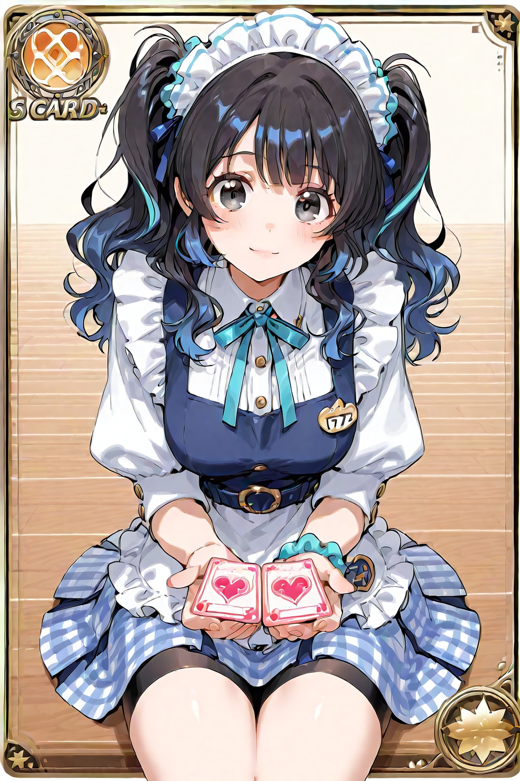 喫茶AQUAMARINEの看板娘の絵梨奈ちゃんと萌音さんのSSRカード❤️