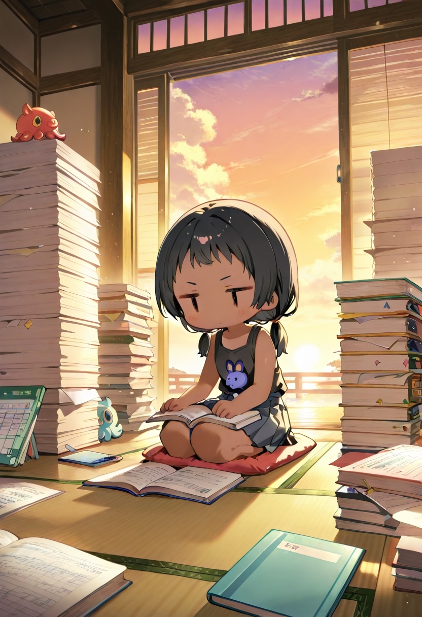 夏休みが…終わる…。 | の人気AIイラスト・グラビア