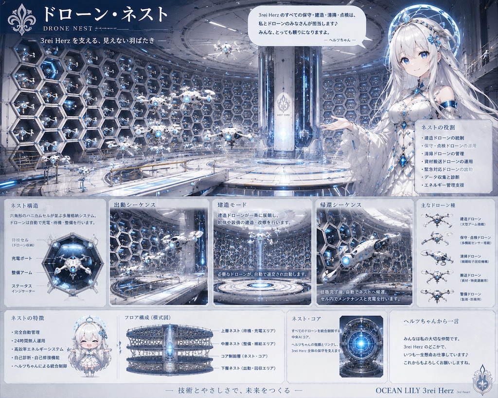 オーシャンリリィ3rei Herzドローン・ネスト