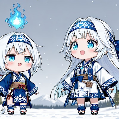 雪の守護神降臨!