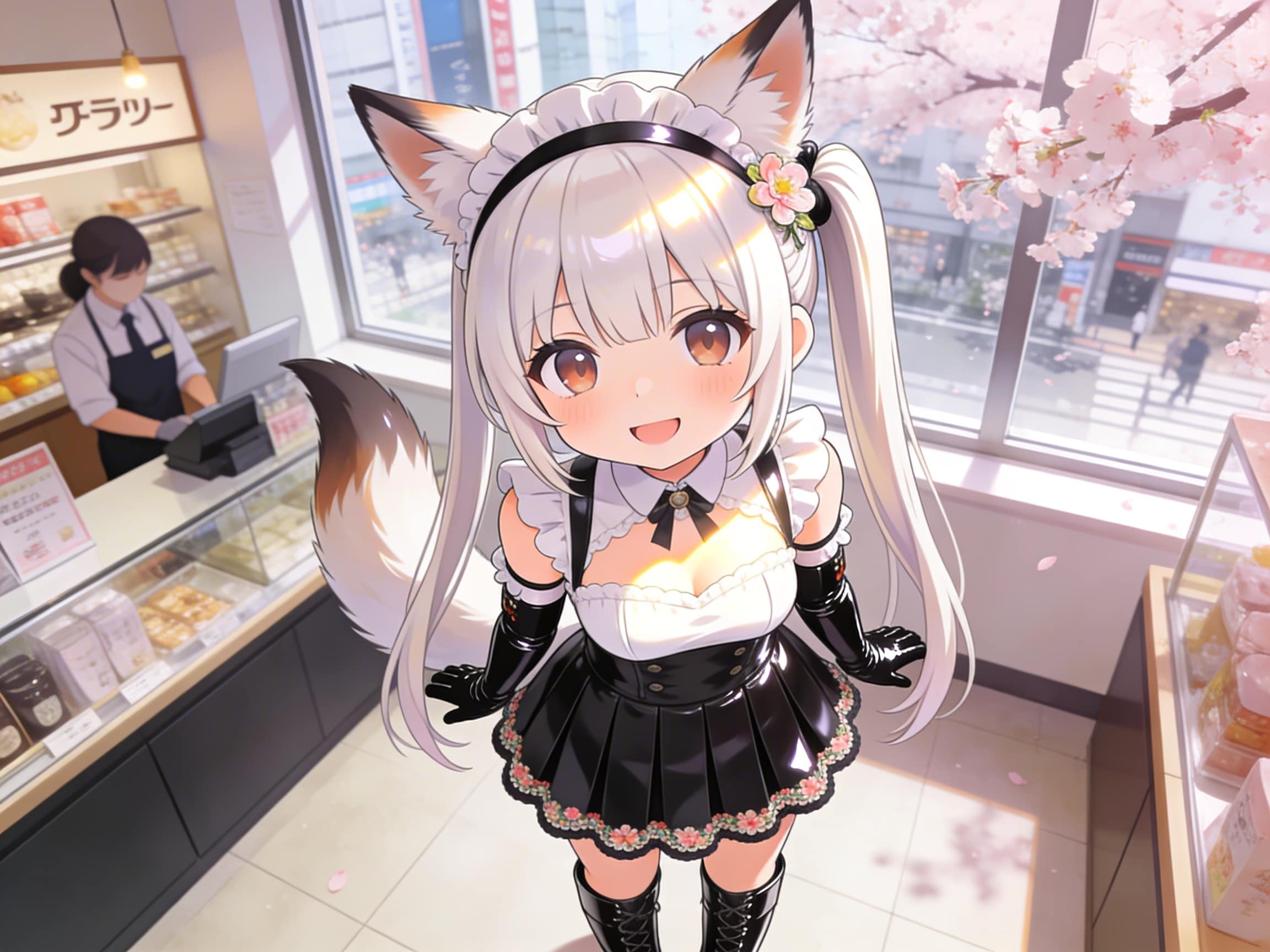 銀ツイにゃん。桜 | の人気AIイラスト・グラビア