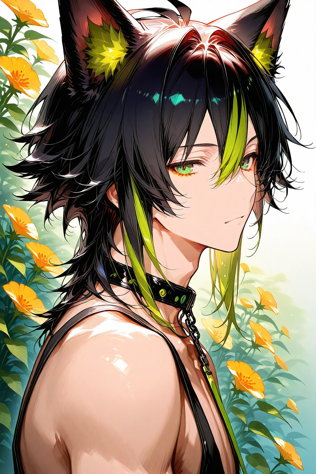 Black dog boy | の人気AIイラスト・グラビア