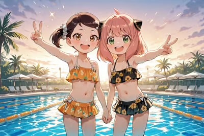 アーニャ&ベッキー | の人気AIイラスト・グラビア