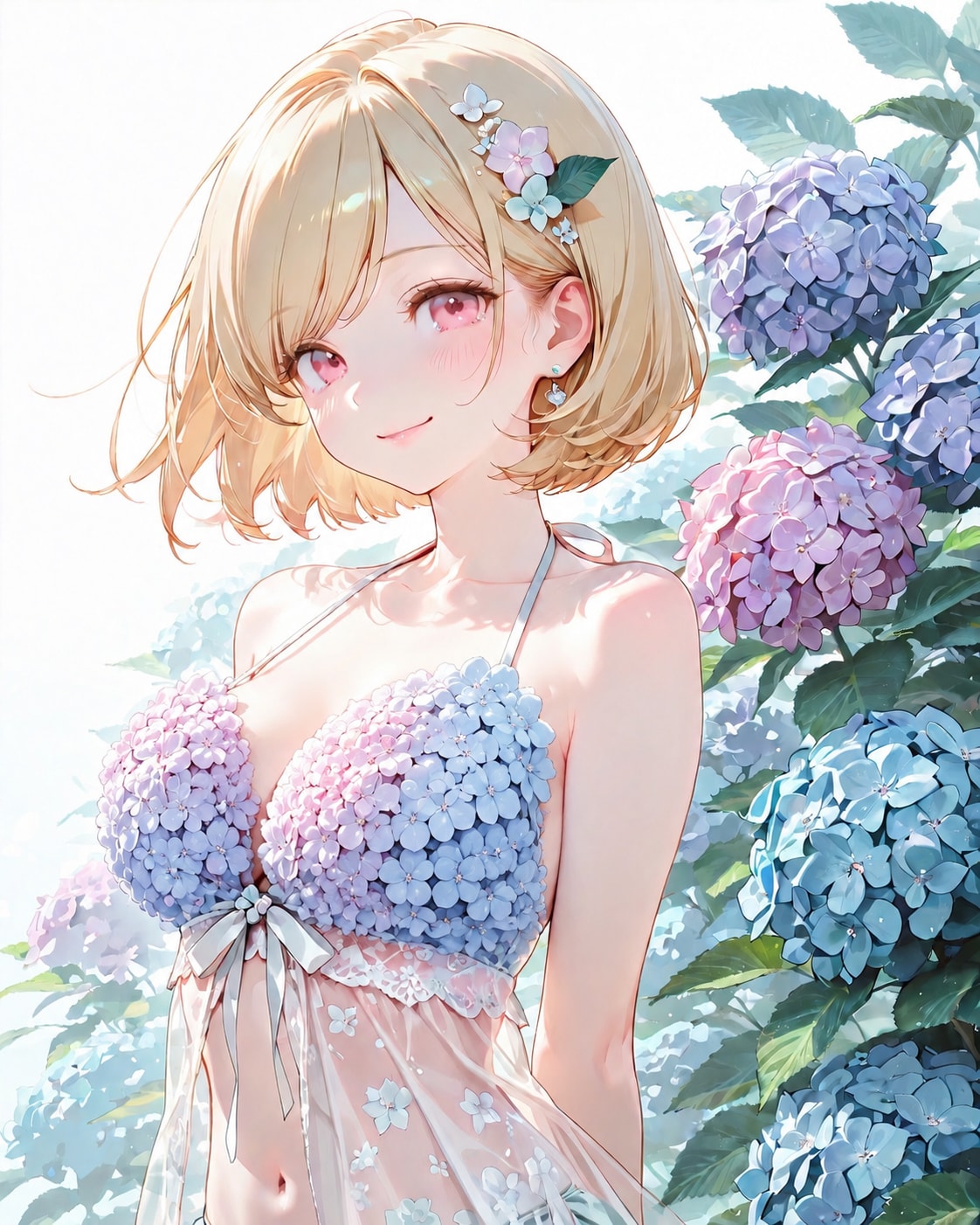 紫陽花を着よう