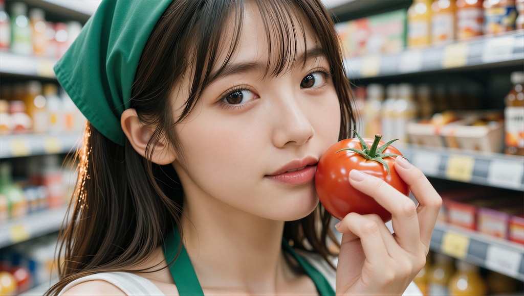 スーパーの若い店員さん 2