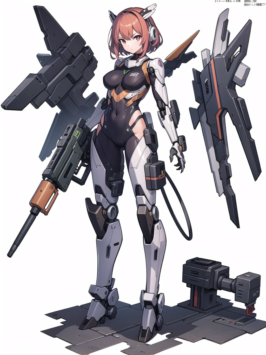 鳥型　メカ娘