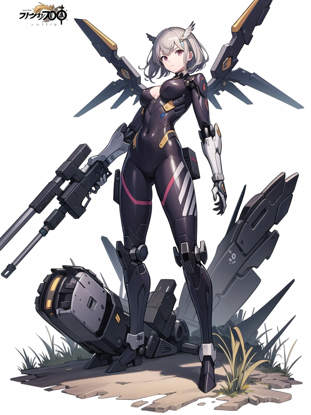 鳥型　メカ娘