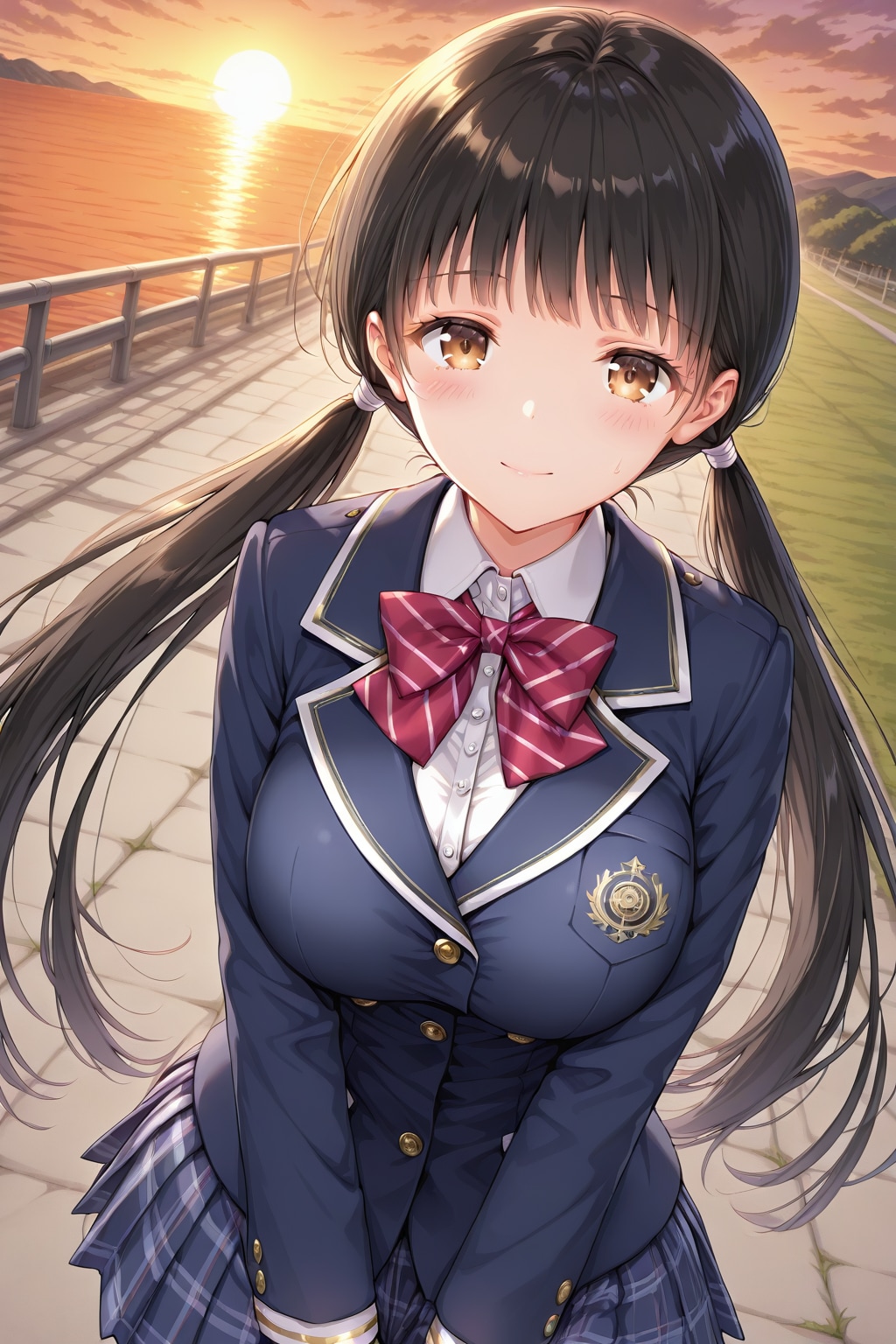 綺麗な夕陽ですね