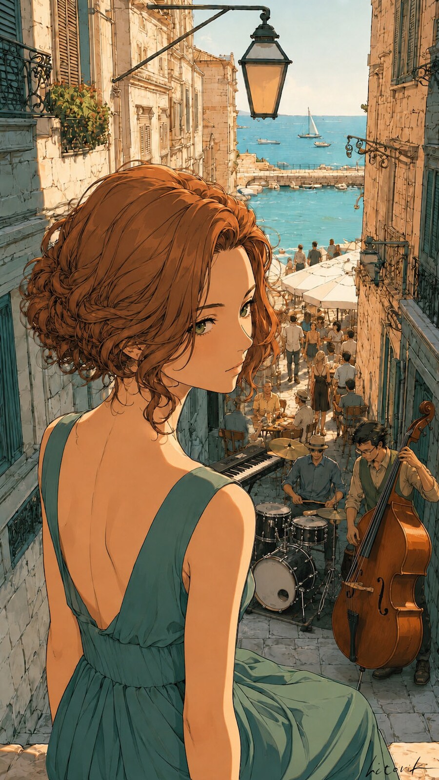 路地に響くジャズ／スマホ壁紙アーカイブ