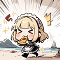 🍕行く先知らずのメイドちゃん、おピッツァもぐもぐ徒歩の旅🍕 3枚目