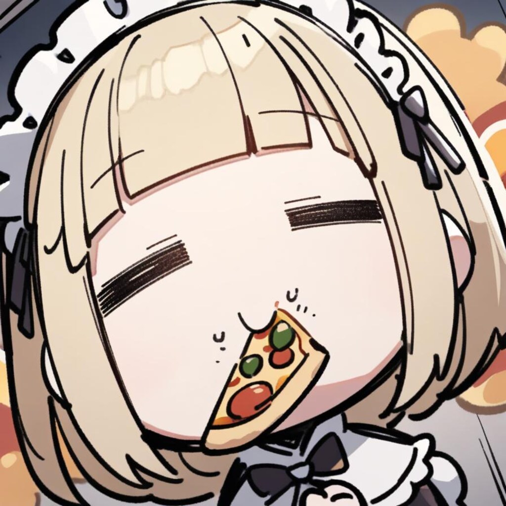 🍕行く先知らずのメイドちゃん、おピッツァもぐもぐ徒歩の旅🍕