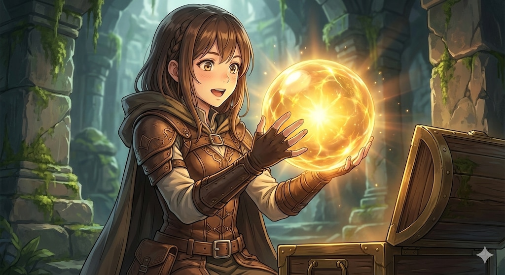 金の玉を手に入れた！