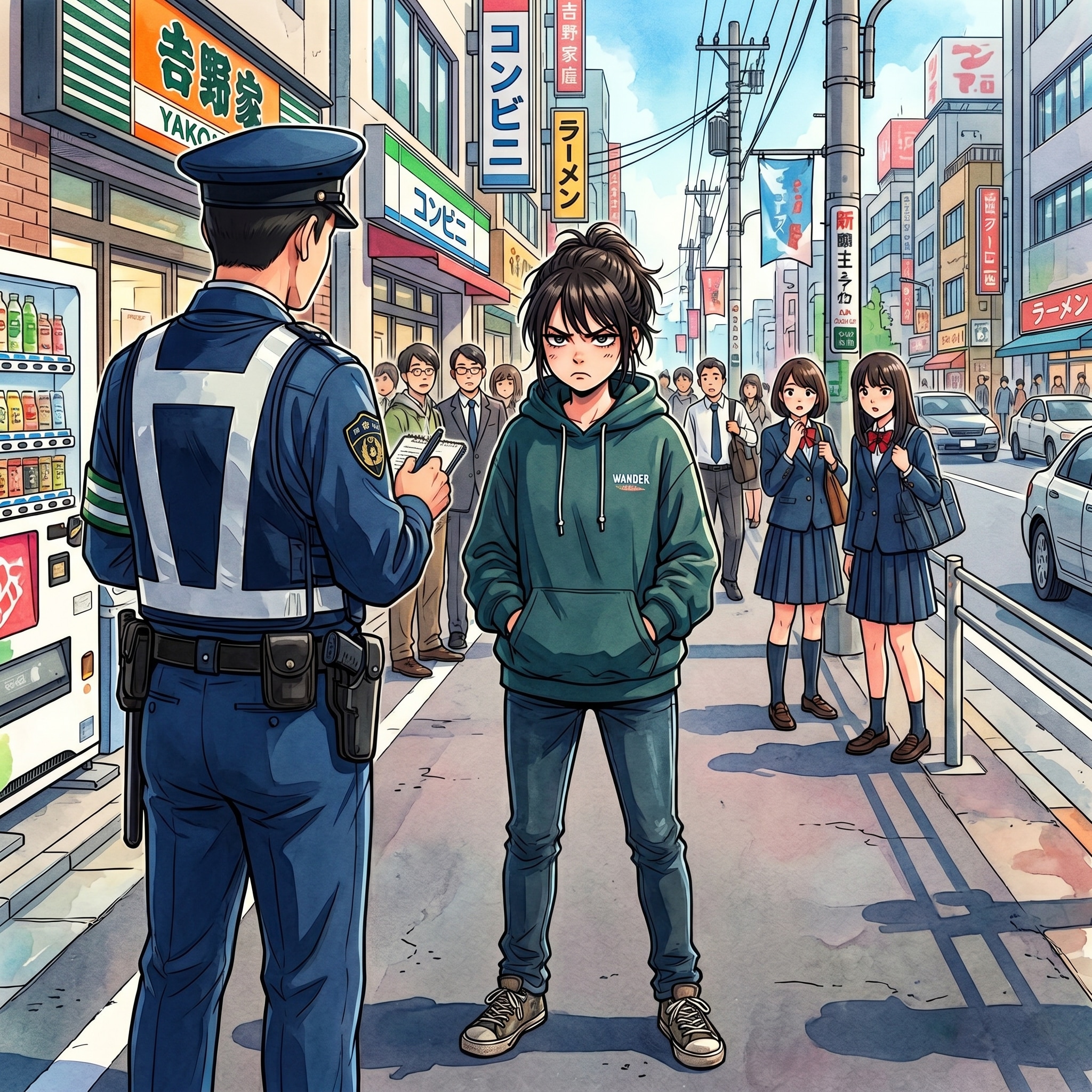 職務質問された | の人気AIイラスト・グラビア